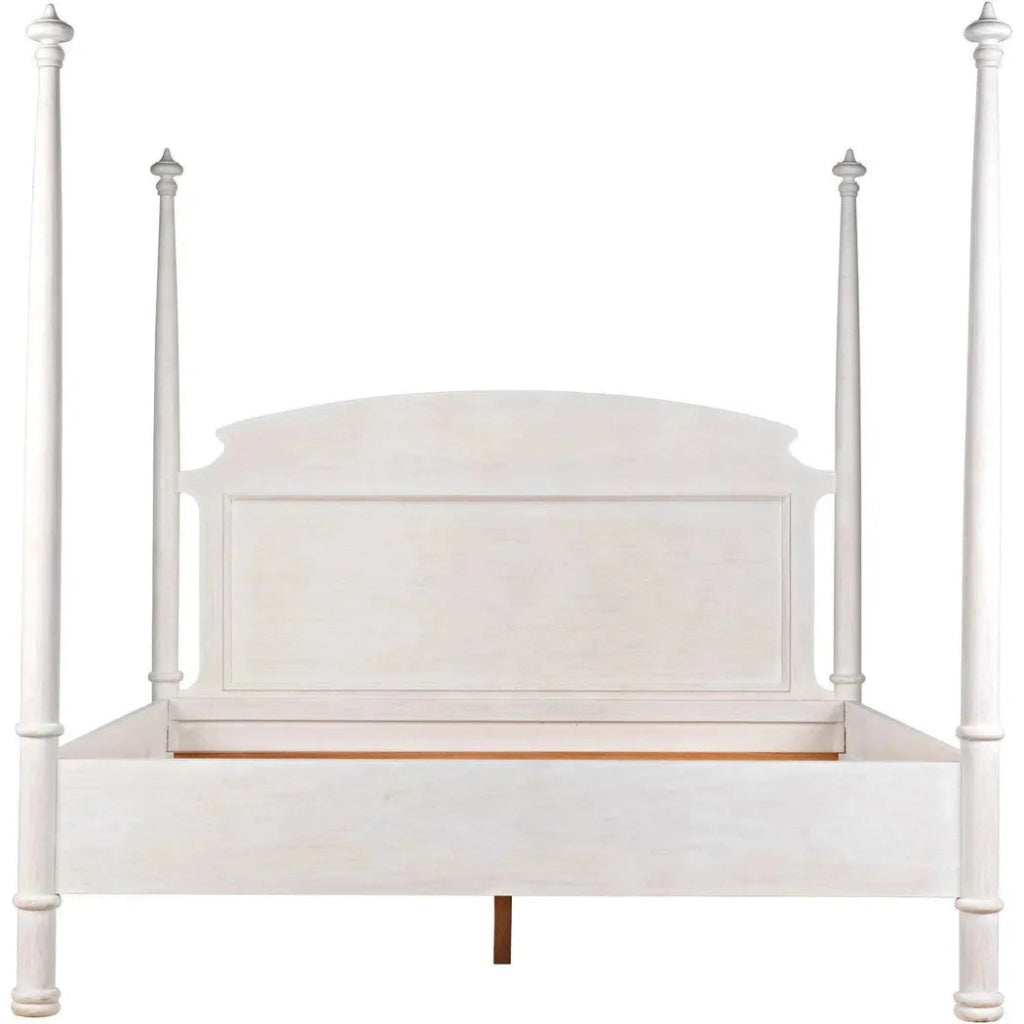 New Douglas Wood White Washed Bed Frame - LOOMLAN - Noir - Beds