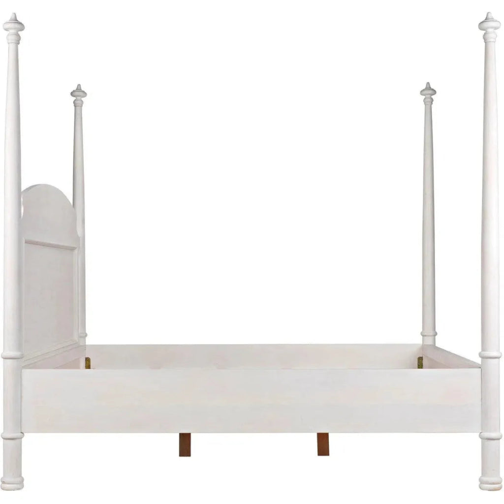 New Douglas Wood White Washed Bed Frame - LOOMLAN - Noir - Beds