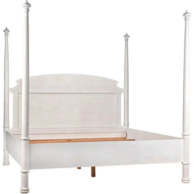 New Douglas Wood White Washed Bed Frame - LOOMLAN - Noir - Beds