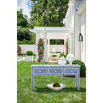 New London Rectangular Shaped Blue Console Table - LOOMLAN - Chelsea House - Console Tables