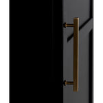 New Tyrol Matte Black Finished Steel Hutch - LOOMLAN - Etageres