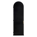 New Tyrol Matte Black Finished Steel Hutch - LOOMLAN - Etageres