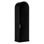 New Tyrol Matte Black Finished Steel Hutch - LOOMLAN - Etageres