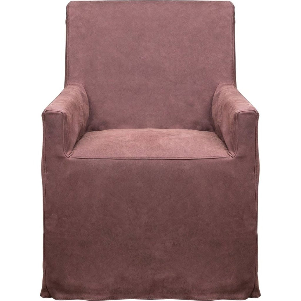 Newman Top Grain Leather Chair - LOOMLAN - Olivia + Quinn - Club Chairs