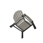 Newport Aluminum Framed Adirondack Chair - LOOMLAN - Outdoor Accent Chairs