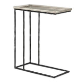 Nickel Black Boyles Silver C Table Barry Goralnick - LOOMLAN - Currey & Co - Side Tables