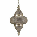 Nickel Copper Lacquer Amber Tangiers Pendant - LOOMLAN - Currey & Co - Pendants