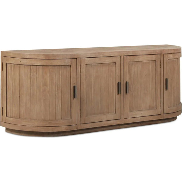 Nicola Natural Wood Media Cabinet - LOOMLAN - Moe's Home - TV Stands & Media Centers