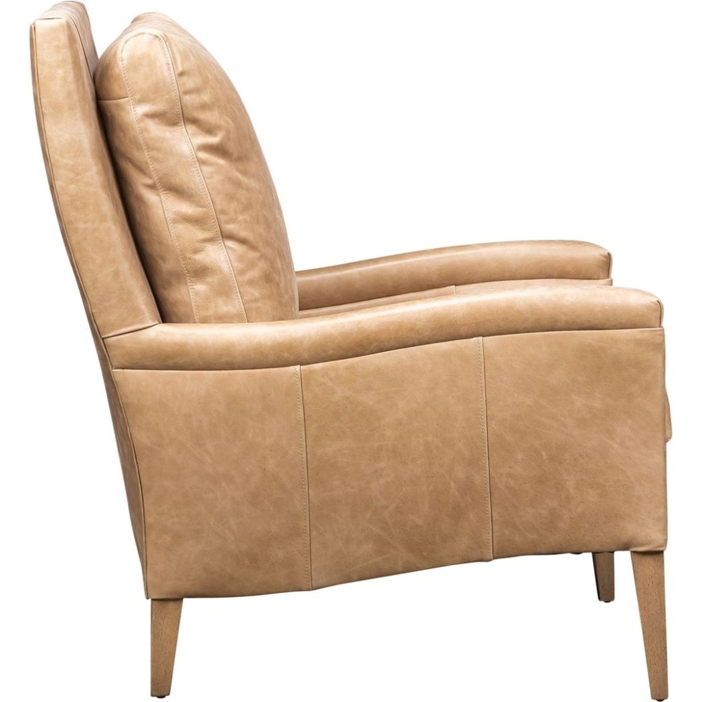 Nicole Leather In Collins Celadon Chair - LOOMLAN - Olivia + Quinn - Club Chairs