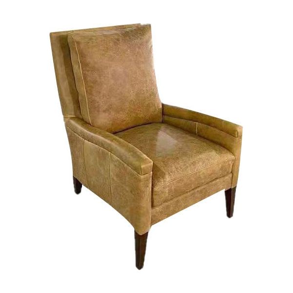 Nicole Leather In Collins Celadon Chair - LOOMLAN - Olivia + Quinn - Club Chairs