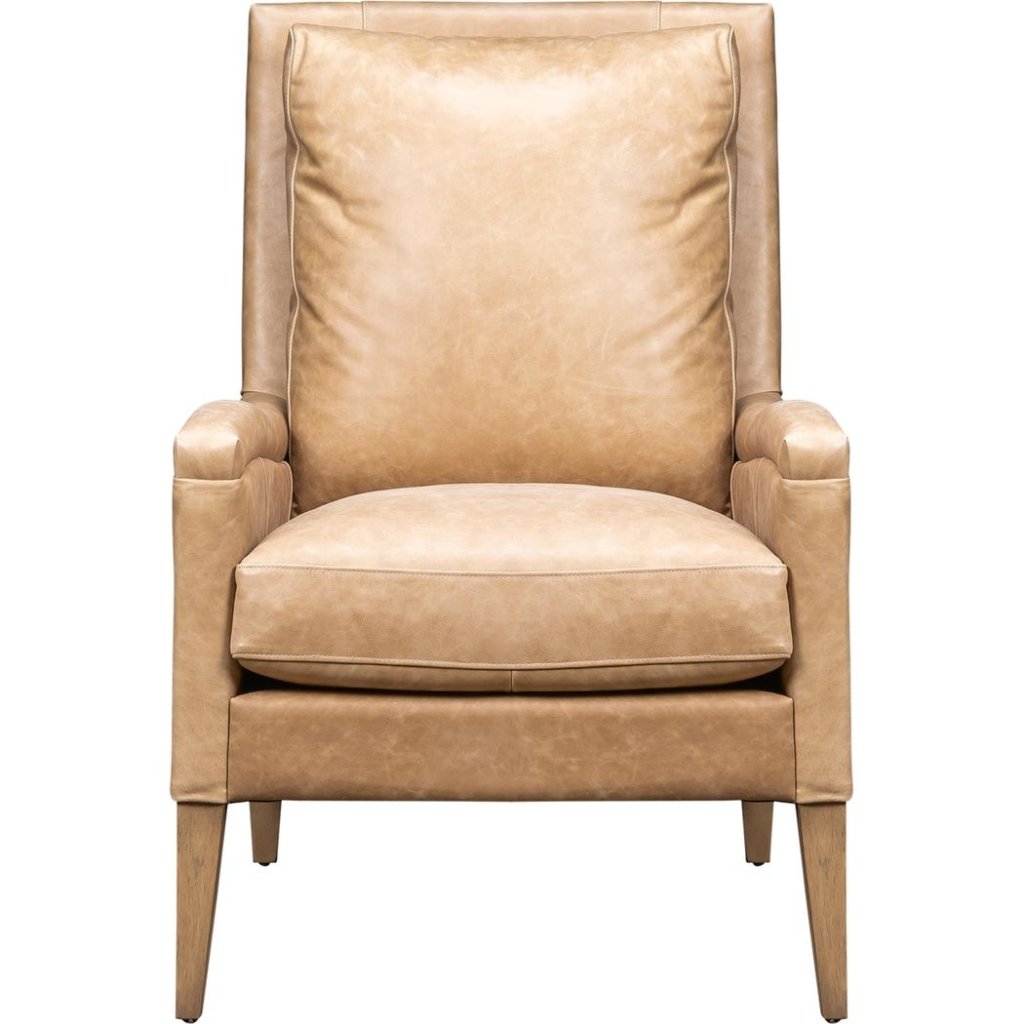 Nicole Leather In Collins Celadon Chair - LOOMLAN - Olivia + Quinn - Club Chairs