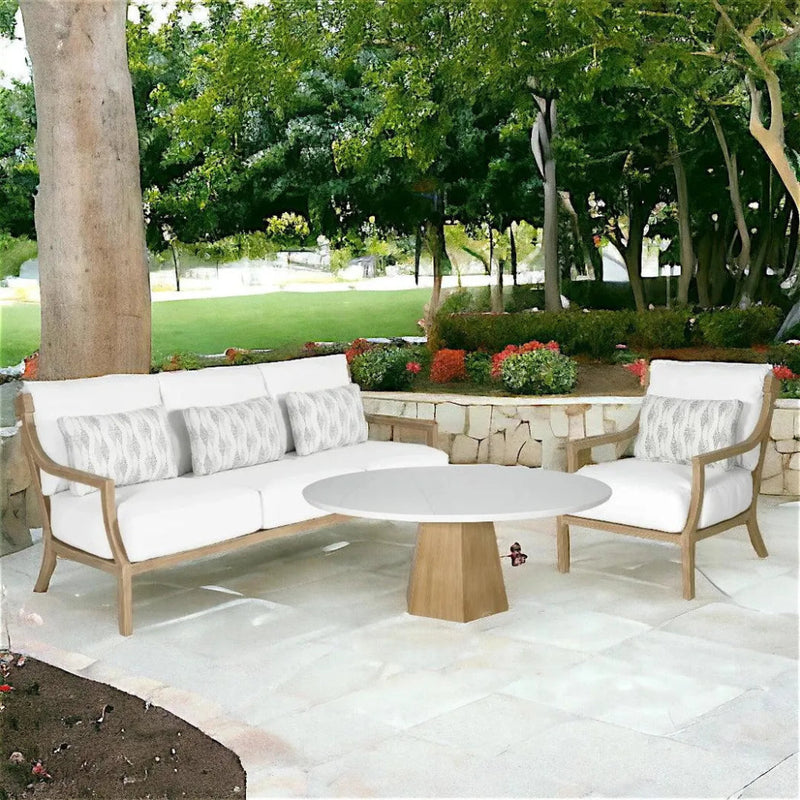 Nicoya Outdoor Round Coffee Table Cast Aluminium - LOOMLAN - Castelle - Outdoor Coffee Tables