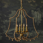 Nimes Lampakanay Rope Gold Chandelier - LOOMLAN - Currey & Co - Chandeliers