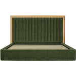 Nina Green Velvet Bed Frame - LOOMLAN - Moe's Home - Beds