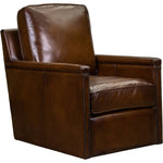 Nina Leather Stylish Comfort Swivel Chair - LOOMLAN - Olivia + Quinn - Club Chairs