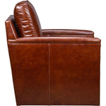 Nina Leather Stylish Comfort Swivel Chair - LOOMLAN - Olivia + Quinn - Club Chairs