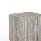 Bazaar Concrete Made Madera Outdoor End Table