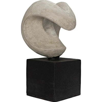 Nobuko Fiber Cement Grey Sculpture - LOOMLAN - Noir - Statues & Sculptures