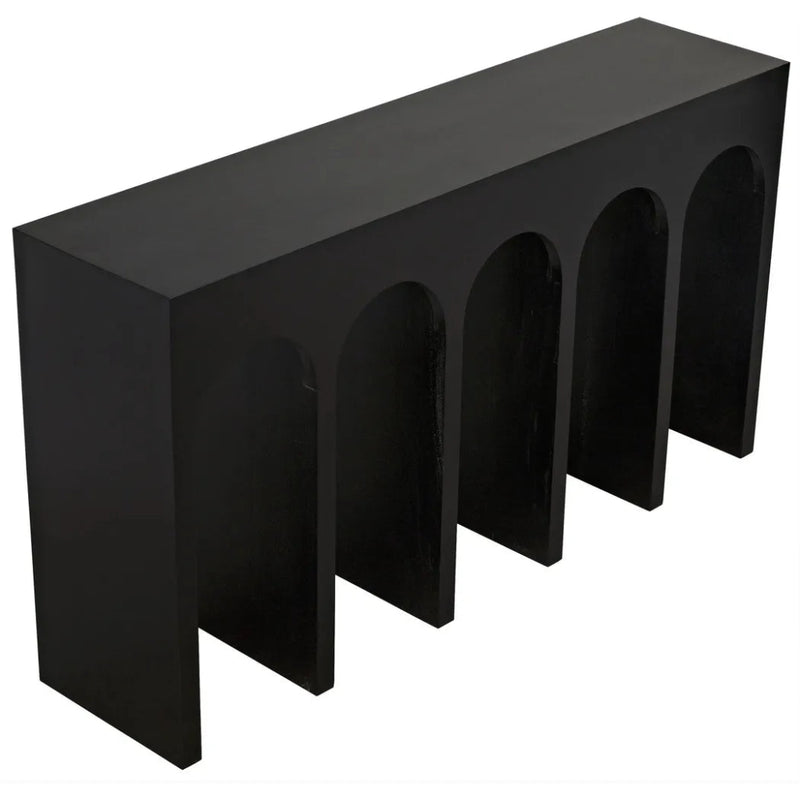 Noir Bridge Console Table Black - LOOMLAN - Noir - Console Tables