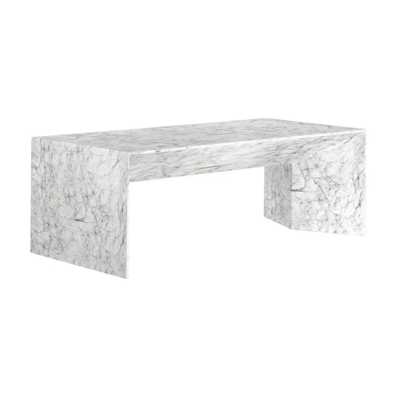 Nomad Concrete Outdoor Rectangular Coffee Table - LOOMLAN - SUNPAN - Outdoor Coffee Tables
