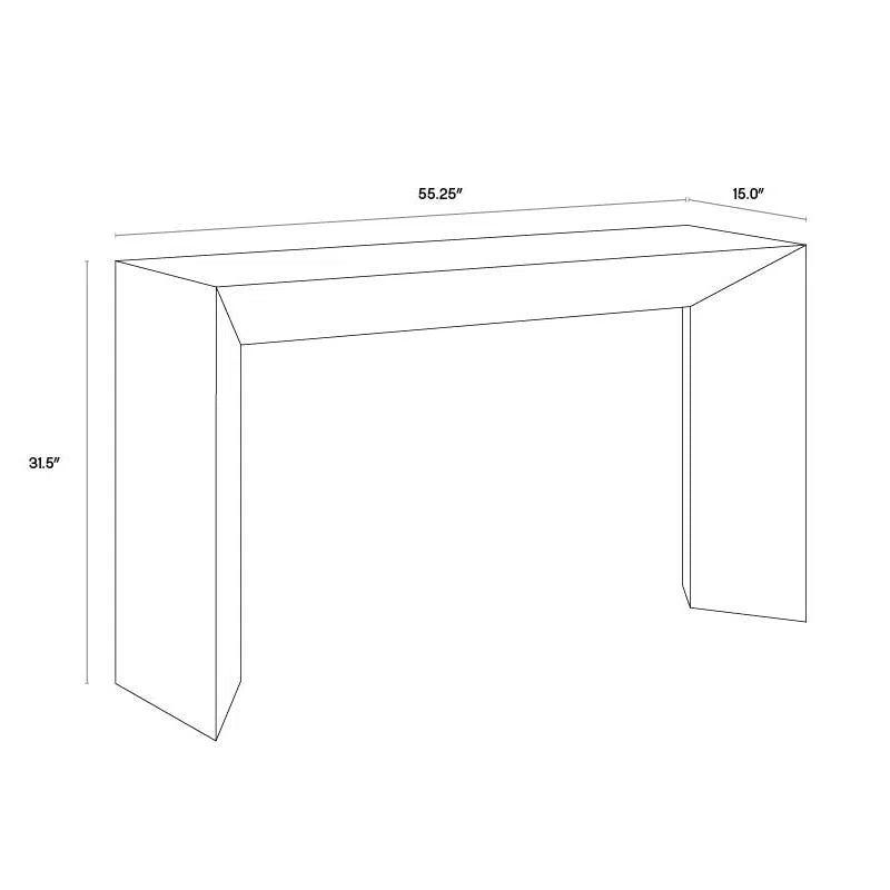 Nomad Console Table Grey Concrete - LOOMLAN - SUNPAN - Outdoor Console Tables