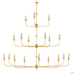 Nottaway Gold Wrought Iron Chandelier - LOOMLAN - Currey & Co - Chandeliers