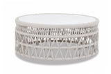 Dana Carrara Marble Top Outdoor Coffee Table