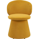 Oblic Orange Swivel Armless Dining Chair - LOOMLAN - Zuo Modern - Dining Chairs