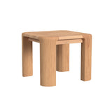 Natural Teak Rectangular Outdoor End Table