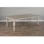 Off White Extendable Dining Table - LOOMLAN - Sunny D - Dining Tables