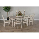 Off White Extendable Dining Table - LOOMLAN - Sunny D - Dining Tables