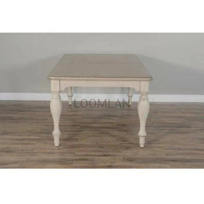 Off White Extendable Dining Table - LOOMLAN - Sunny D - Dining Tables