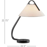 Oil Rubbed Bronze Frey Desk Lamp Barry Goralnick - LOOMLAN - Currey & Co - Table Lamps