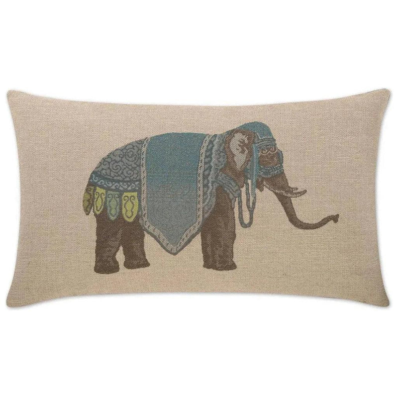 Olifant Lumbar Azure Brown Throw Pillow Insert - LOOMLAN - D.V. Kap - Throw Pillows