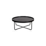 Oliver Round Coffee Table Black - LOOMLAN - Artesia - Coffee Tables