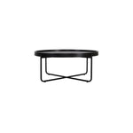 Oliver Round Coffee Table Black - LOOMLAN - Artesia - Coffee Tables