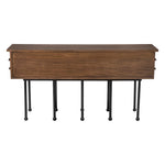 Oliver Steel Base Wooden Console Table - LOOMLAN - Console Tables