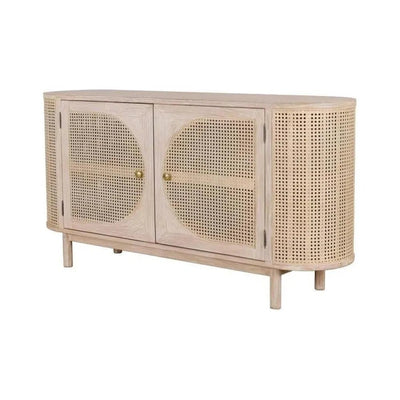 Olivia 2 Door Cabinet Natural - LOOMLAN - Artesia - Sideboards