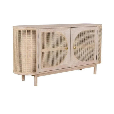 Olivia 2 Door Cabinet Natural - LOOMLAN - Artesia - Sideboards