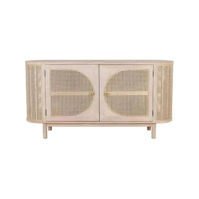 Olivia 2 Door Cabinet Natural - LOOMLAN - Artesia - Sideboards