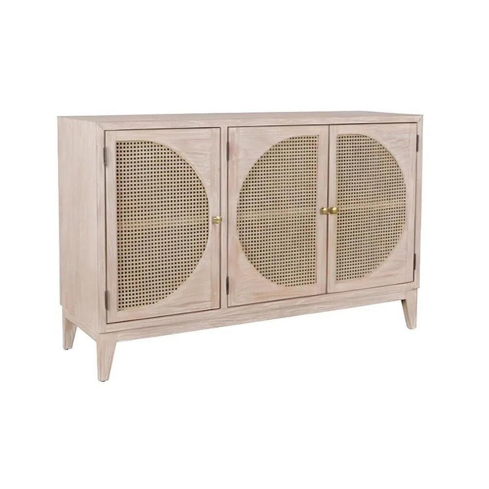 Olivia 3 Door Cabinet Natural - LOOMLAN - Artesia - Sideboards