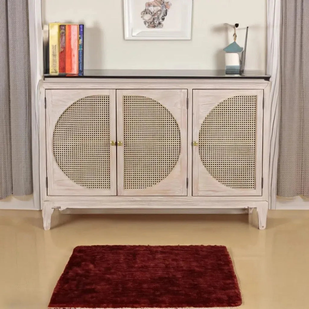 Olivia 3 Door Cabinet Natural - LOOMLAN - Artesia - Sideboards