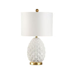 Olivia Ceramic Made With Gold Base Table Lamp - LOOMLAN - Wildwood - Table Lamps