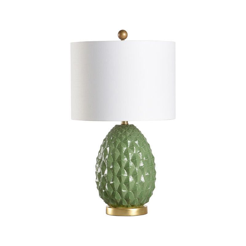 Olivia Ceramic Made With Gold Base Table Lamp - LOOMLAN - Table Lamps