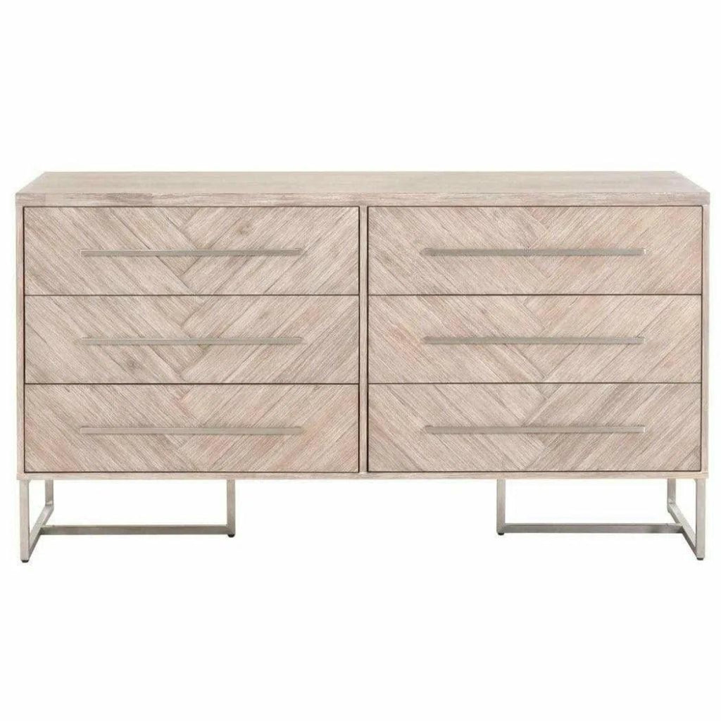 On Stand Mosaic 6 - Drawer Double Dresser - LOOMLAN - Essentials For Living - Dressers