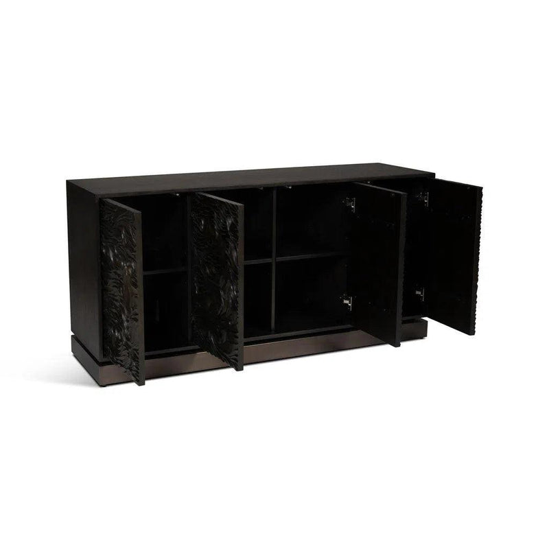 Onda Stainless Steel Based Wooden Buffet - LOOMLAN - Urbia - Buffets