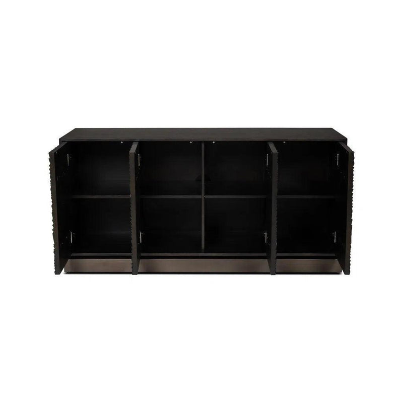 Onda Stainless Steel Based Wooden Buffet - LOOMLAN - Urbia - Buffets