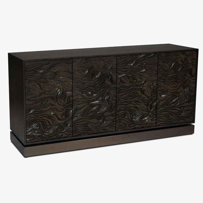 Onda Stainless Steel Based Wooden Buffet - LOOMLAN - Urbia - Buffets