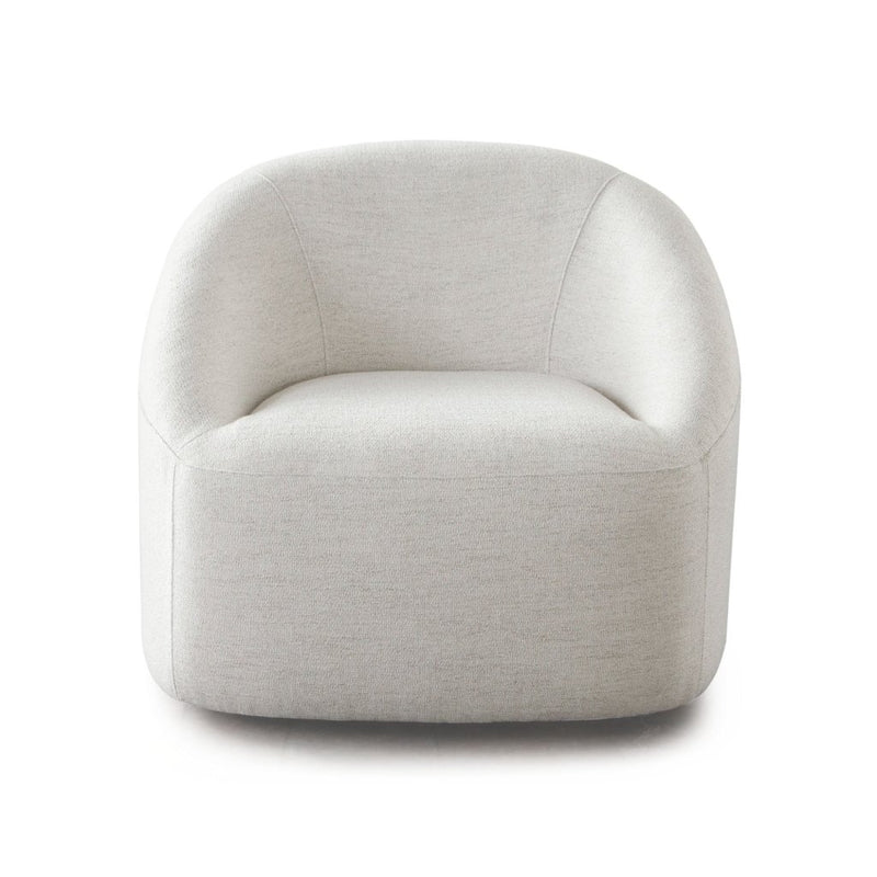 Opal Oat Fabric Swivel Contoured Arm Chair - LOOMLAN - Diamond Sofa - Club Chairs