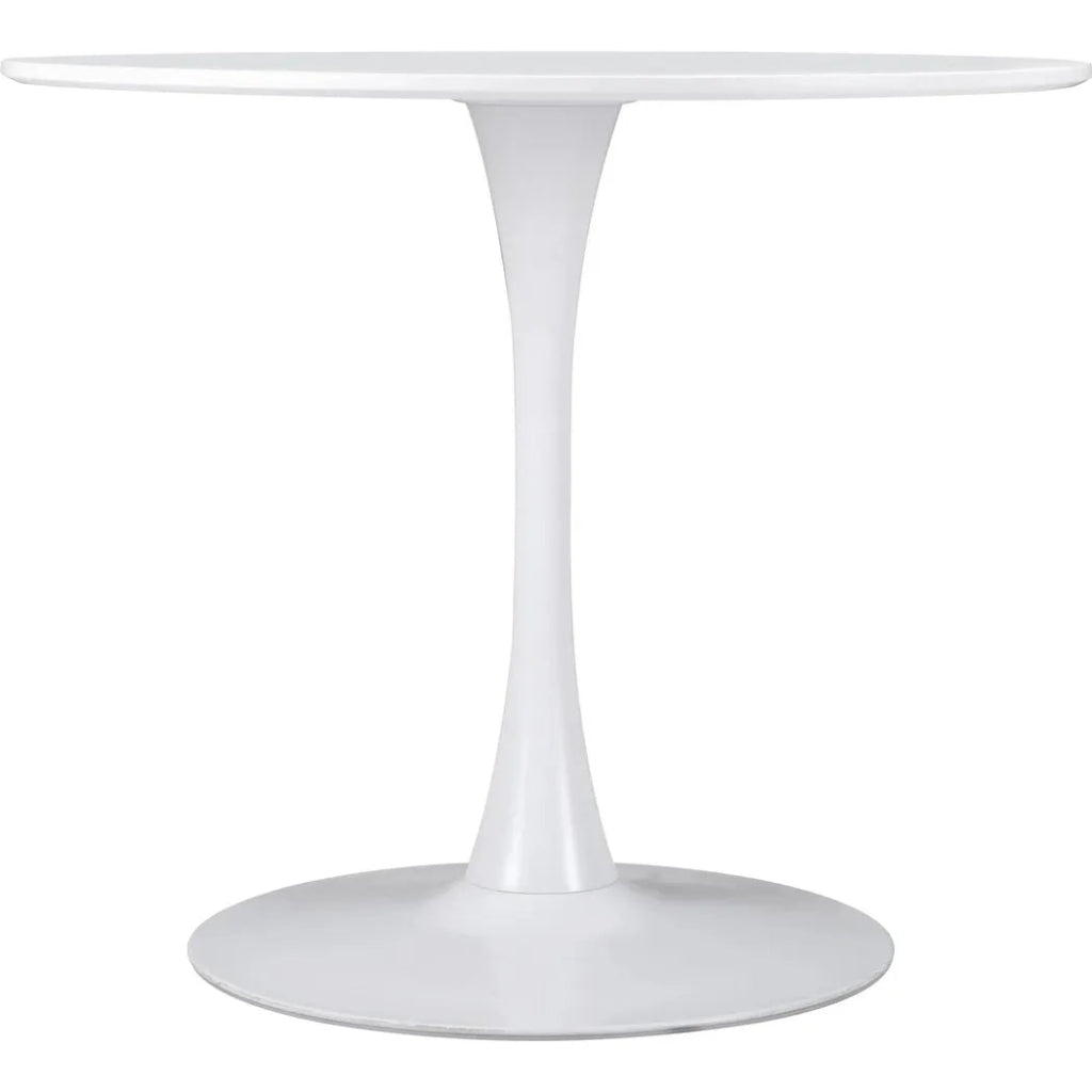 Opus Dining Table White - LOOMLAN - Zuo Modern - Dining Tables